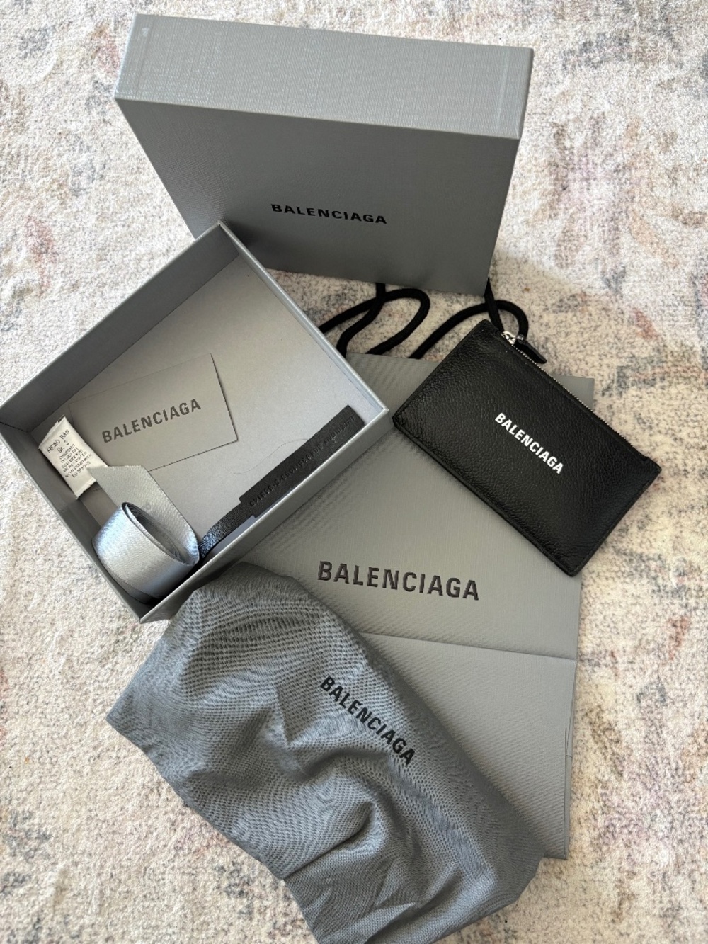 Balenciaga Men’s Long Coin and Card Holder